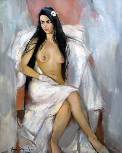Juris GERMANIS - Painting - Nude