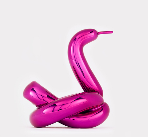 Jeff KOONS - Skulptur Volumen - Balloon Swan (Magenta)