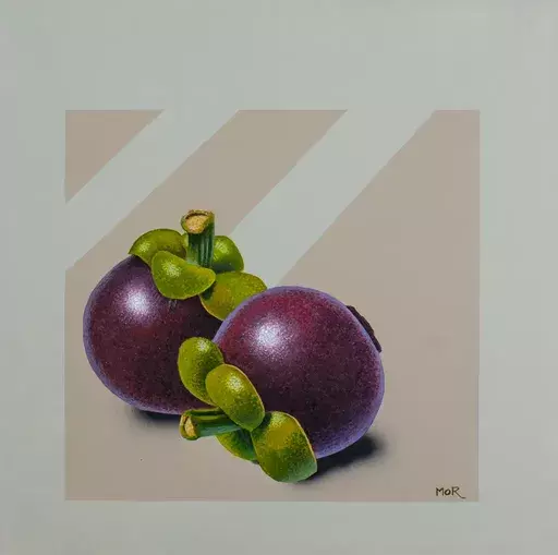 Dietrich MORAVEC - Painting - Two Mangosteens