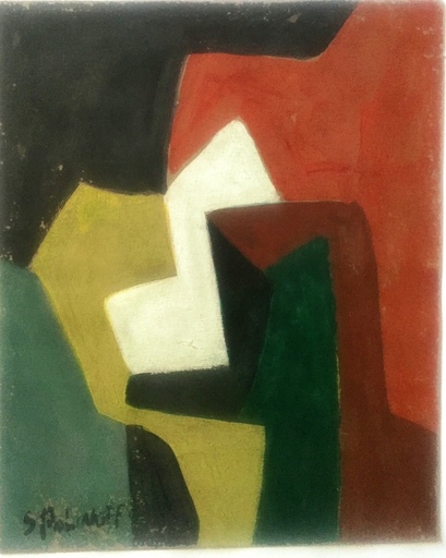 Serge POLIAKOFF - Drawing-Watercolor - composition