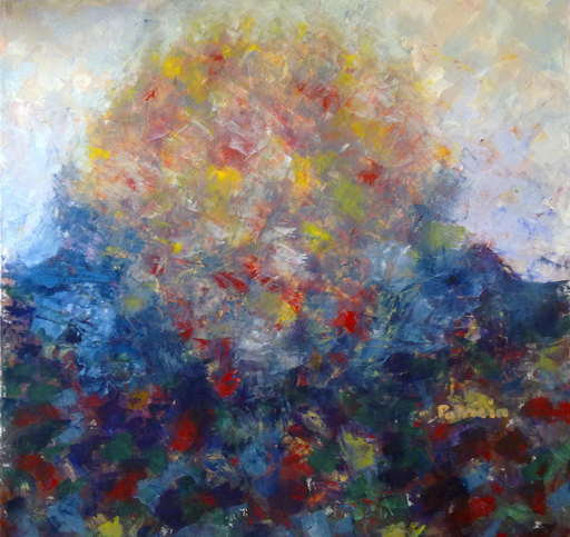 Patricia ABRAMOVICH - Painting - Blue bomb