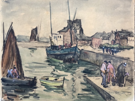 René LEFORESTIER - Drawing-Watercolor - Marine