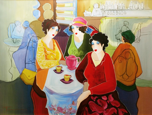 Isaac TARKAY - Pintura - Tea Time