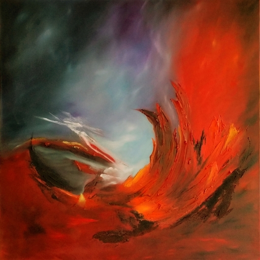 Fabienne RIBEYROLLES - Painting - Incandescence