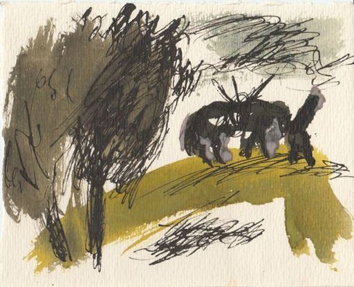 Anatoly SLEPYSHEV - Drawing-Watercolor - Horses