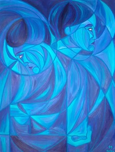 Edith STÜTZ - Gemälde - FEEL BLUE