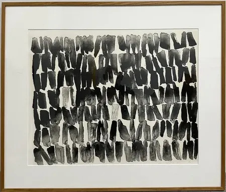 韓国画家　李東拭　LeeDongSik 額入り 李 東拭 LEE DONG SIK 青史 雲海 額装 真作 韓国 絵画 現代美術