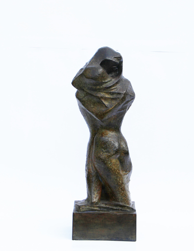 Georges OUDOT - Skulptur Volumen - Couple enveloppé