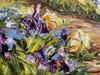 Diana MALIVANI - Gemälde - Iris dans les jardins de Monet