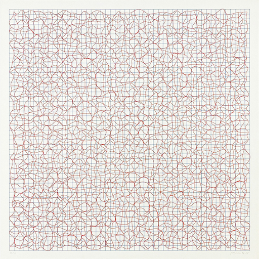 Gerhard VON GRAEVENITZ - Print-Multiple - Netz - Blau und Rot (Siebdruck-Paar)