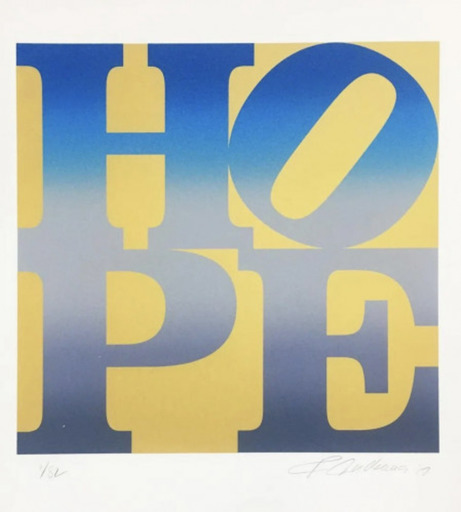 Robert INDIANA - Stampa-Multiplo - Winter (Four Seasons of Hope)