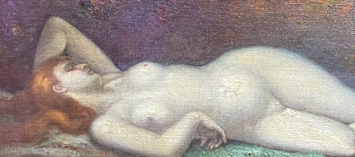 Georges Jean Baptiste DANIS - Gemälde - Nu dans la Forest 