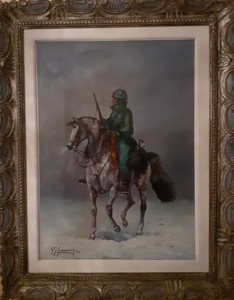 Giovan Francesco GONZAGA - Pittura - soldato nella steppa 