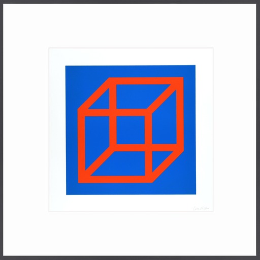 Sol LEWITT - Print-Multiple - Open Cube in Color on Color Plate 20