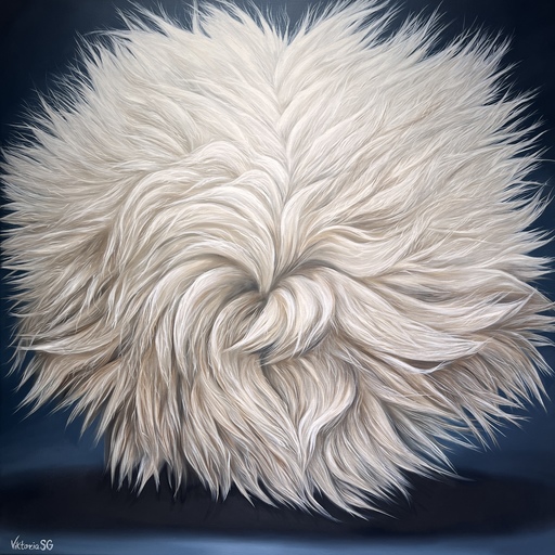 VIKTORIA SG - Painting - Fluffy ball
