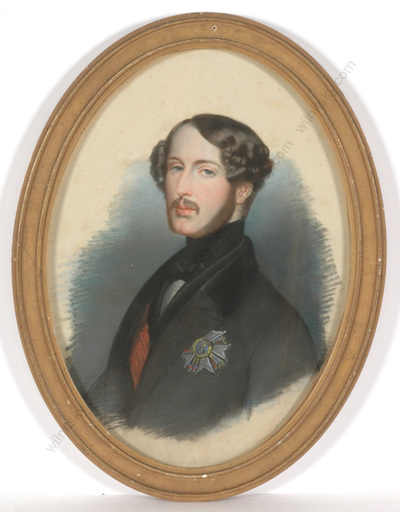 Henri GREVEDON - Dessin-Aquarelle - "Ferdinand Philippe, duc d'Orleans", important portrait!