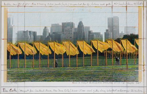 克里斯托 - 绘画 - The Gates, Project for Central Park, New York City