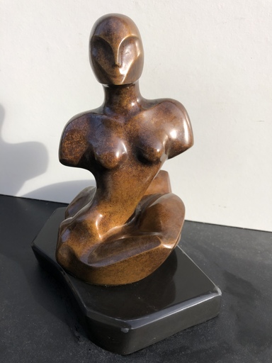 Jean-Claude D'ANGELO - Skulptur Volumen - femme au seins nus