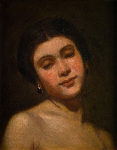 Thomas COUTURE - 绘画 - Portrait of a woman