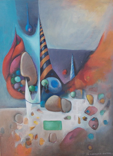 Raymond DAMAS - Peinture - Cones surréalistes