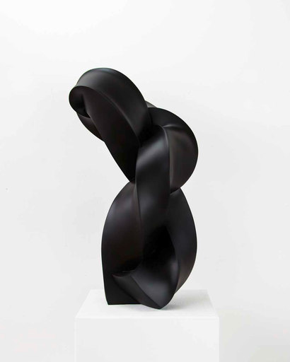 Stephan MARIENFELD - Sculpture-Volume - Twist- Bronze schwarz