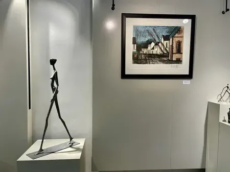 ベルナール・ビュッフェ「Le passage a niveau a Arcay」 ベルナール