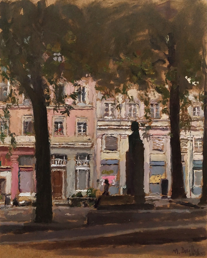 Marc DAILLY - Pittura - Silhouette place Chardonnet