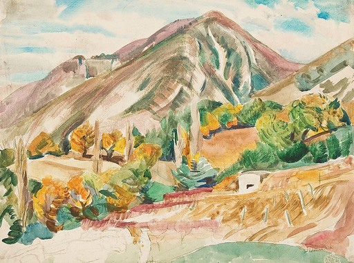 Willy EISENSCHITZ - Drawing-Watercolor - Bei Beauvallon