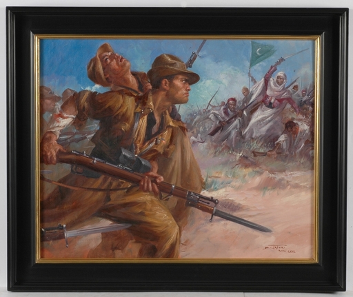 Clemente TAFURI - 绘画 - "Carabinieri in Lybia", 1938, Oil on Canvas