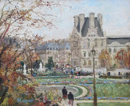 Marko STUPAR - 绘画 - Paris, les Tuileries