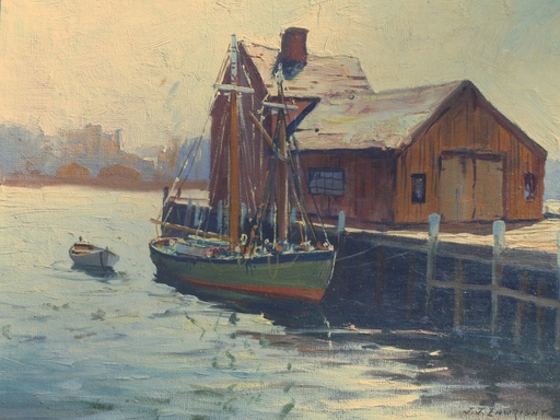 C. Hjalmar AMUNDSEN - Painting - Early Morning (Cape Cod)