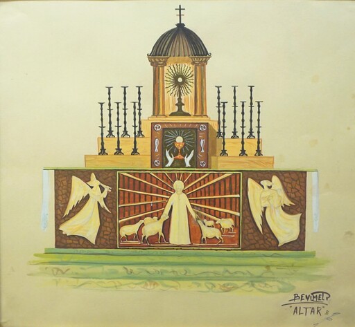 Angeles BENIMELLI - Drawing-Watercolor - Altar