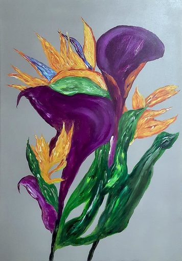 Patrick JOOSTEN - Peinture - Tropical Flowers