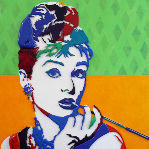 Dario BREVI - Skulptur Volumen - Audrey Hepburn