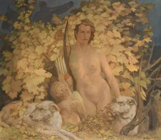 Erich ERLER - Gemälde - Diana