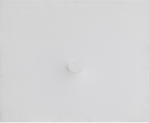 Turi SIMETI - Painting - Un ovale bianco