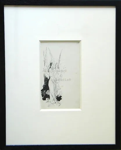 Ulpiano CHECA Y SANZ - Drawing-Watercolor - Songes - Anges- Ángeles