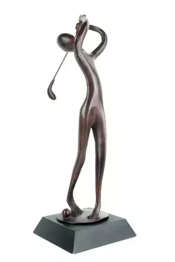 Carl JAUNAY - Sculpture-Volume - Golfeur III