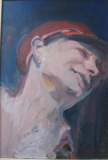 Géza SZÓBEL - Painting - Autoportrait