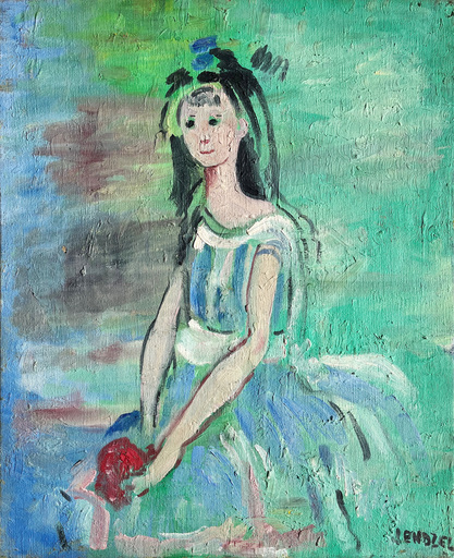 Jacques ENDZEL - Pintura - La fille de l'artiste