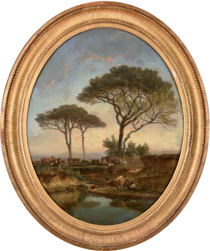Henri Camille DANGER - Painting - c.1888-91 Italian countryside landscape