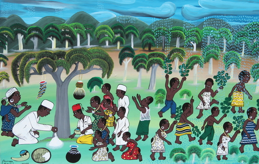Mohamed CHARINDA - Painting - KUOMBA MVUWA