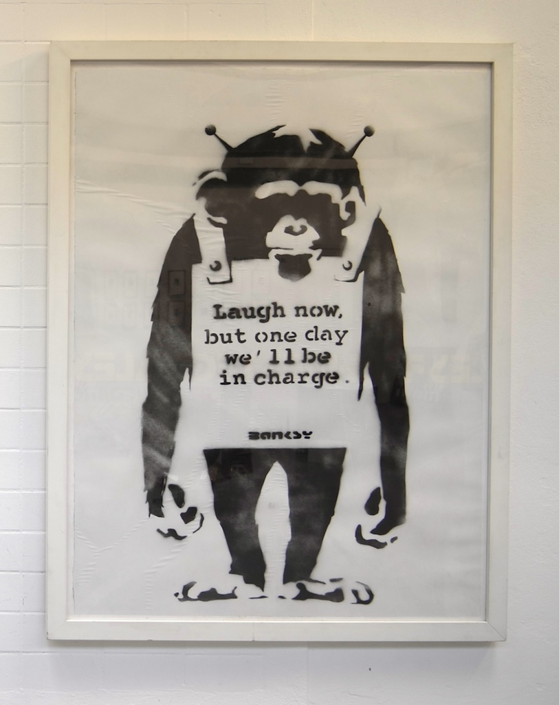 Laugh Now but one day we´ll be in charge by, BANKSY, buy art online