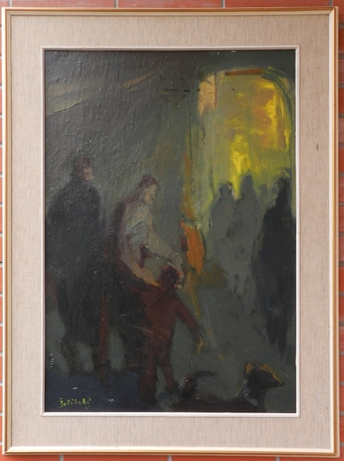 Jan ZELIBSKY - Painting - Evening Walk
