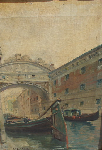 Louis NATTERO - Peinture - Venise