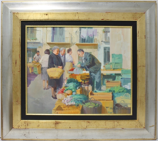 Francisco CALABUIG - Gemälde - Mercado