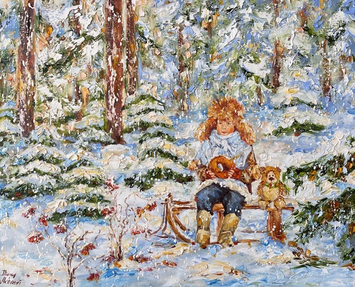Diana MALIVANI - Peinture - Russian Winter