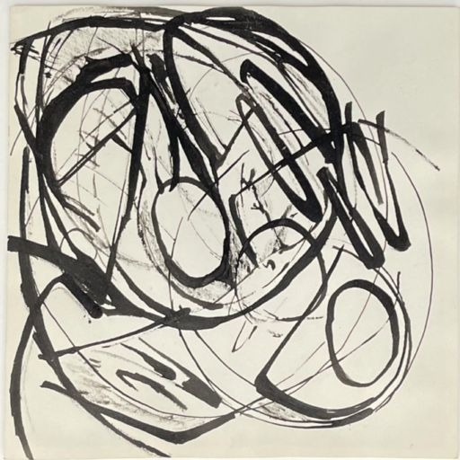 Michel BERARD - Dessin-Aquarelle - Composition abstraite 