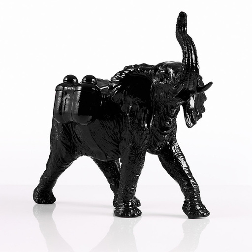 William SWEETLOVE - Sculpture-Volume - Cloned black Elephant with Waterpacks