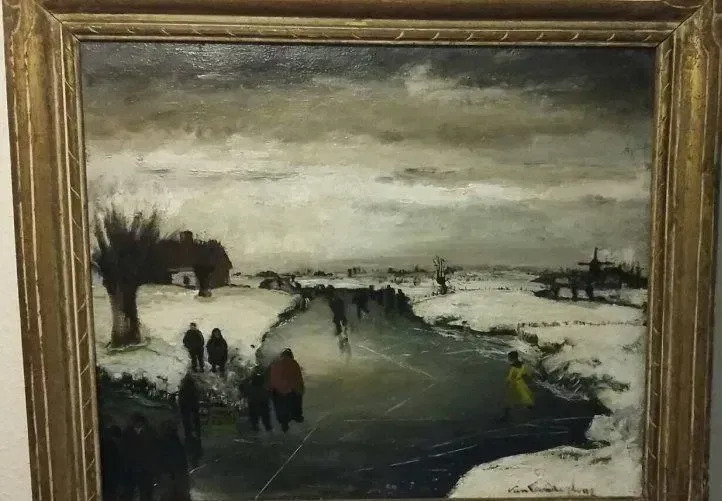 Ijspret op de leie Gaston VAN LANDEGHEM vente en ligne art artprice